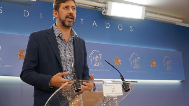 El diputado de Unidas Podemos Antón Gómez-Reino en el Congreso.