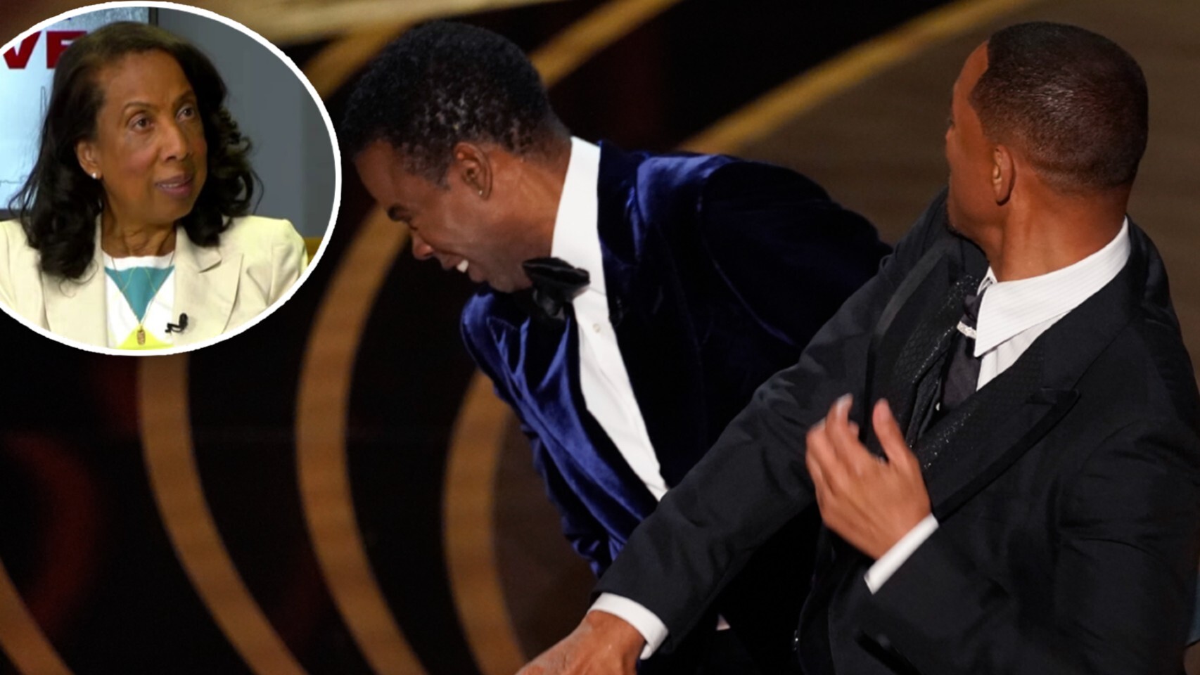 El momento en el que Will Smith abofeteó a Chris Rock.