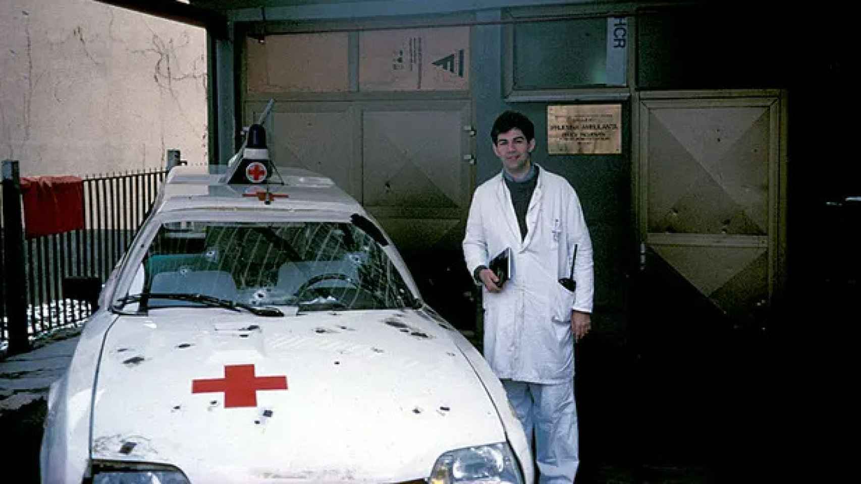 El médico en Sarajevo en 1994.