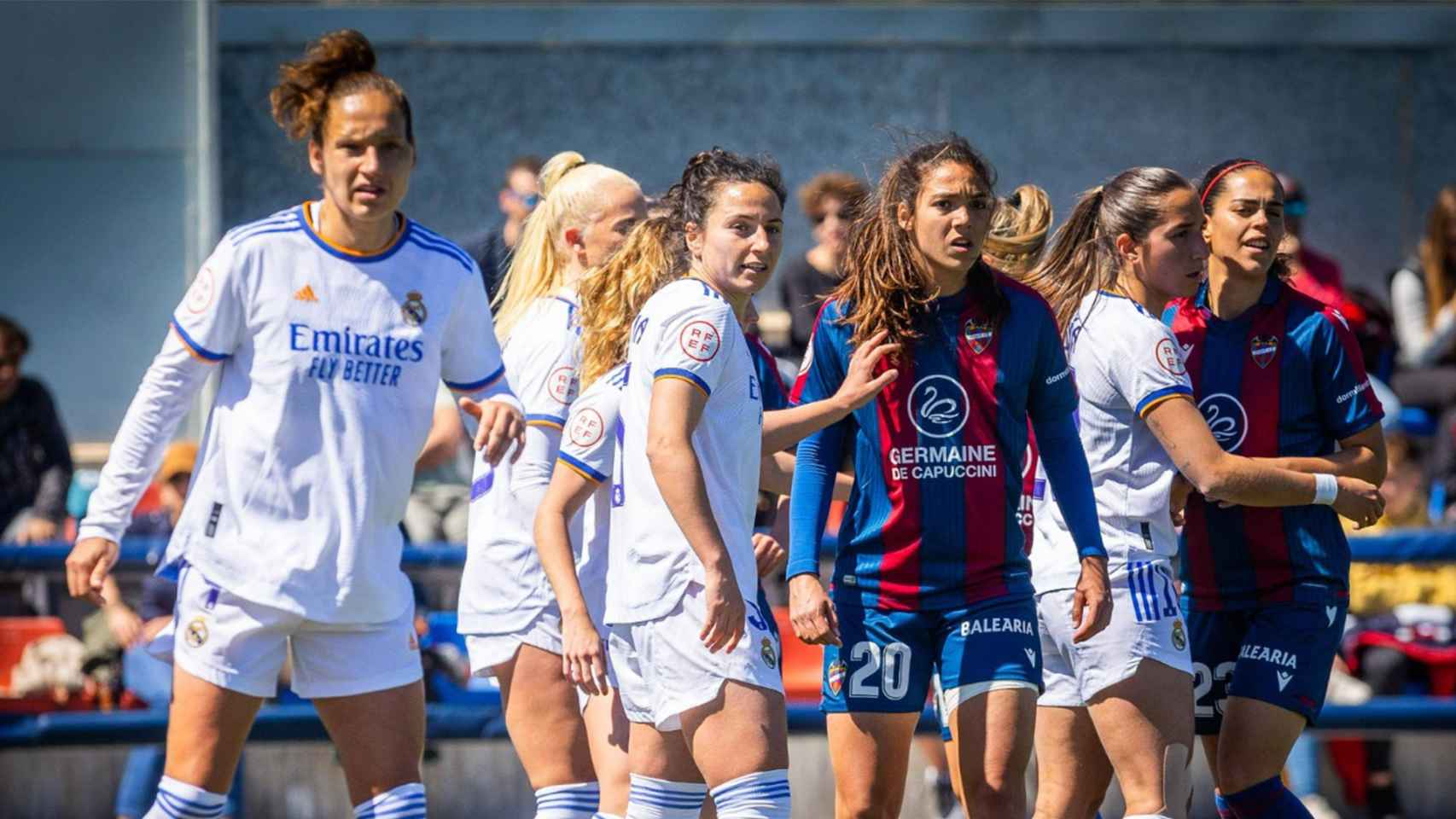 Imagen del partido entre el Real Madrid Femenino y el Levante de la Copa de la Reina 2021/2022