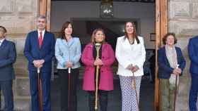 La alcaldesa de Talavera, Tita García, y las autoridades regionales, provinciales y locales han presidido este sábado el Gran Cortejo de Mondas