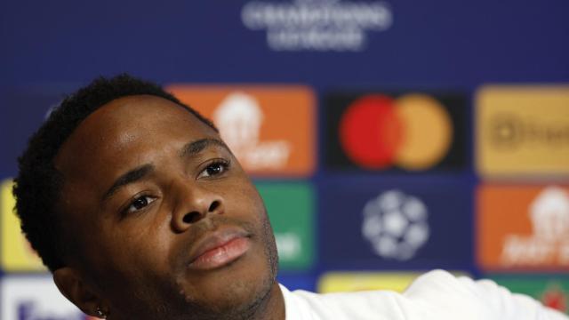 Raheem Sterling, en rueda de prensa.