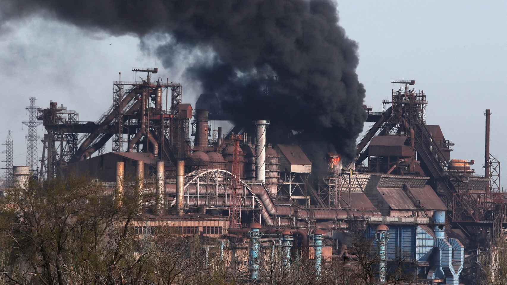La planta metalúrgica de Azovstal, en la ciudad portuaria de Mariúpol.