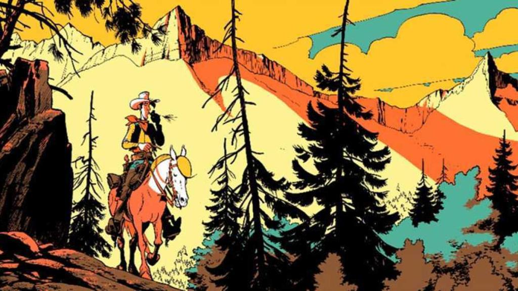 Lucky Luke. Ilustración de Matthieu Bonhomme