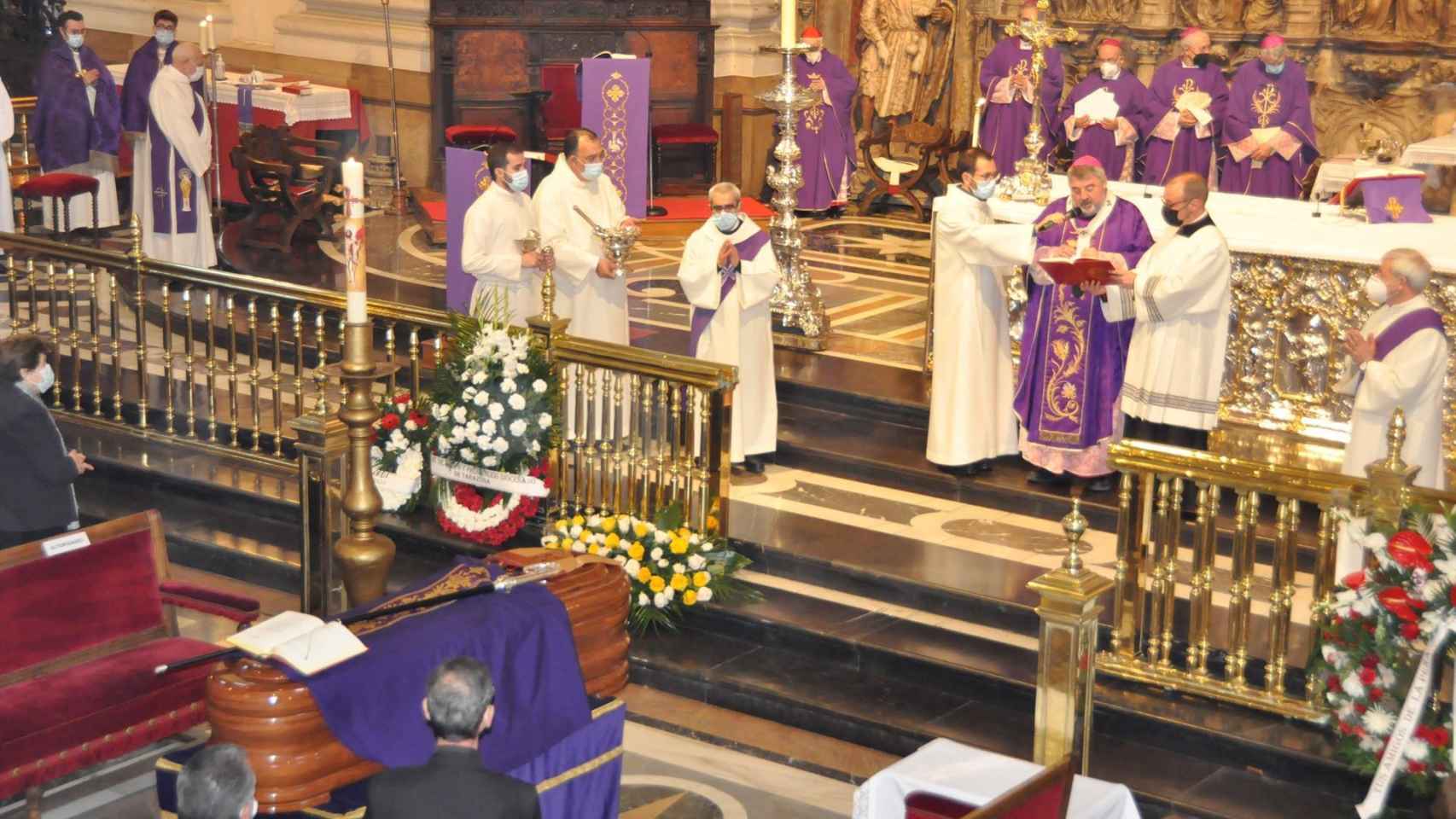 Misa funeral de monseñor Carmelo Borobia. Foto: Arzobispado de Zaragoza.