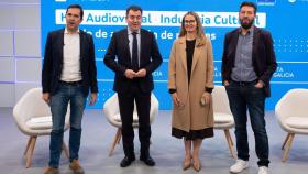 (De izq. a der.) Jacobo Sutil, Román Rodríguez, Emma Lustres y Alfonso Blanco.