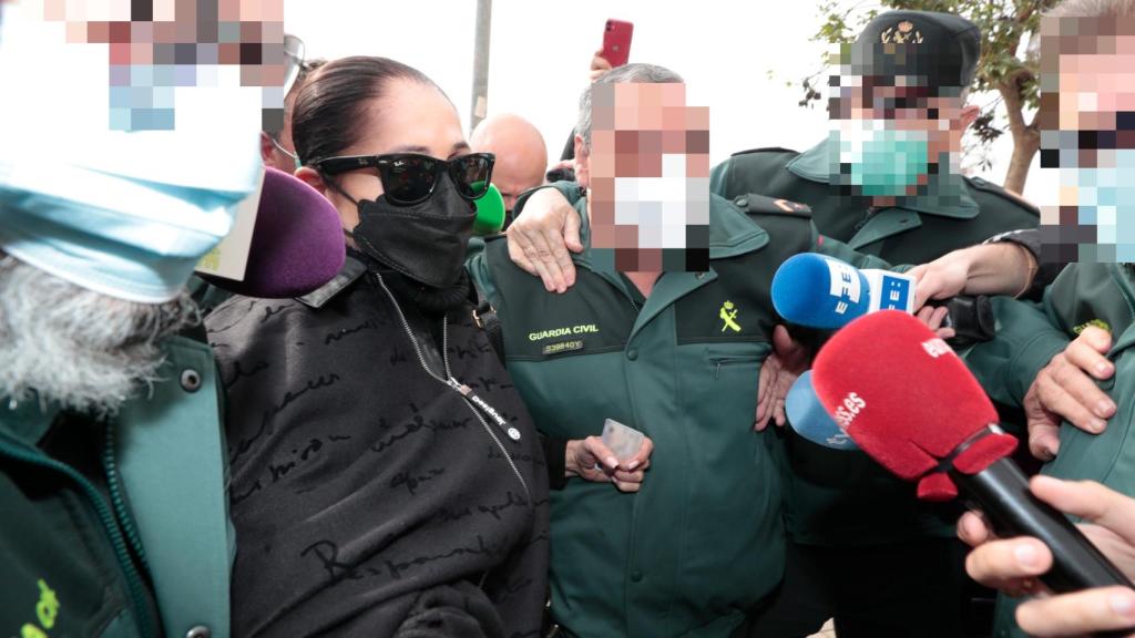 Isabel Pantoja a su llegada a los juzgados de Málaga el pasado 22 de marzo.