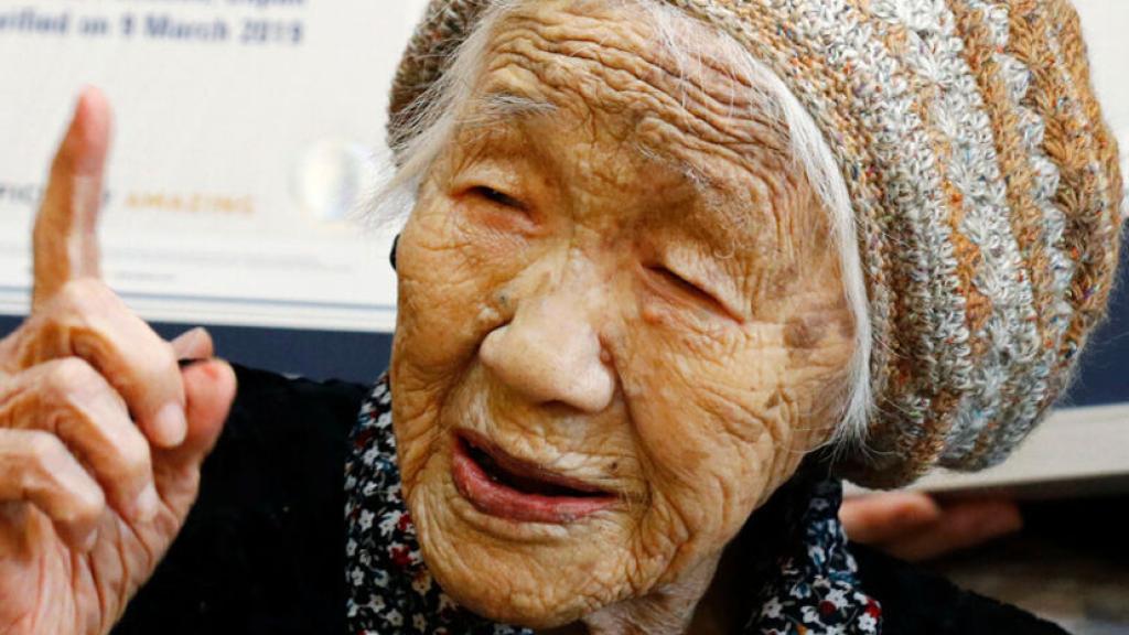 Kane Tanaka, la que hasta hace unos días era la persona más anciana del mundo.