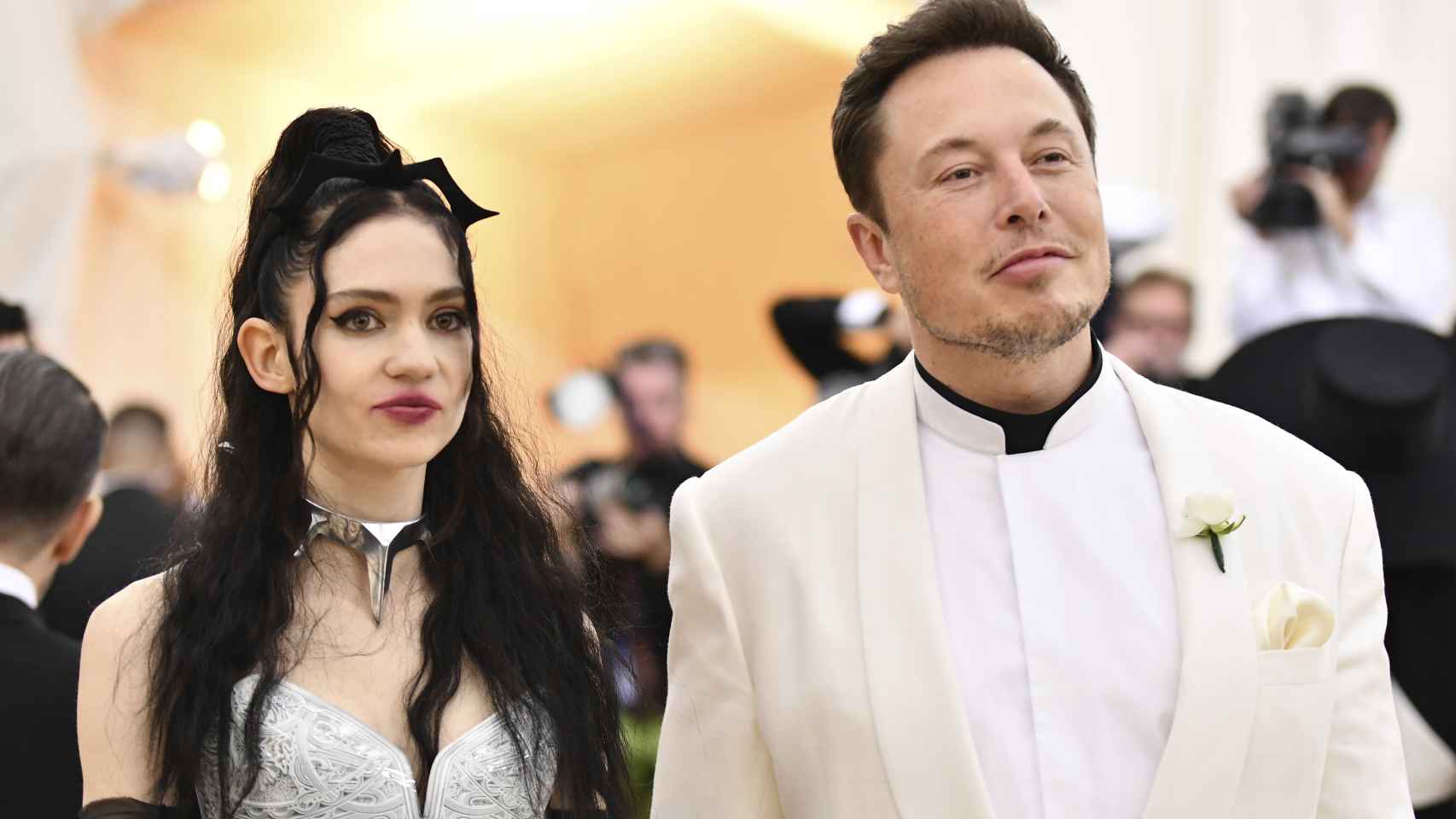 Elon Musk y Grimes en la Met Gala 2018.