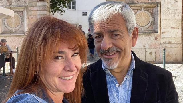 Carlos Sobera y Patricia Santamaría, en una imagen compartida en sus redes sociales de su viaje a Portugal.