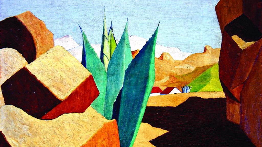 Jorge Oramas: 'Rocas y pita', h. 1932-1935.  Colección Centro Atlántico de Arte Moderno. Cabildo de Gran Canaria