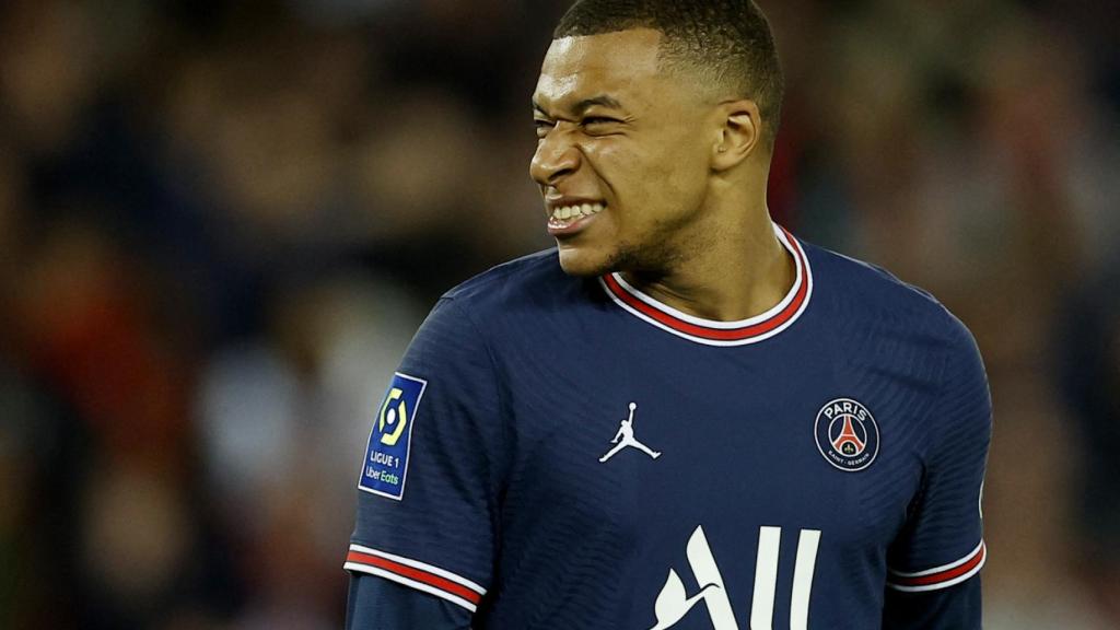 Kylian Mbappé, en un partido del PSG de la temporada 2021/2022