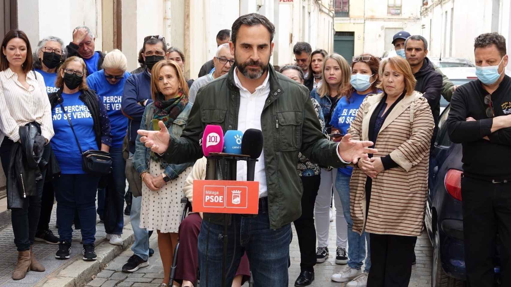 El portavoz socialista en el Ayuntamiento de Málaga, Daniel Pérez.