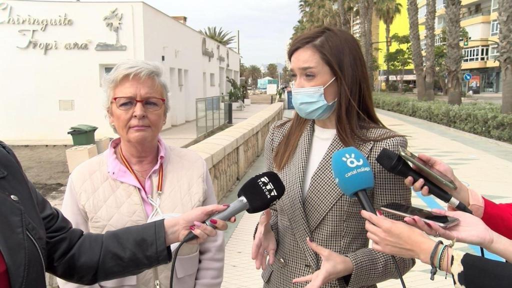 Teresa Porras y Elisa Pérez de Siles, en rueda de prensa este martes.