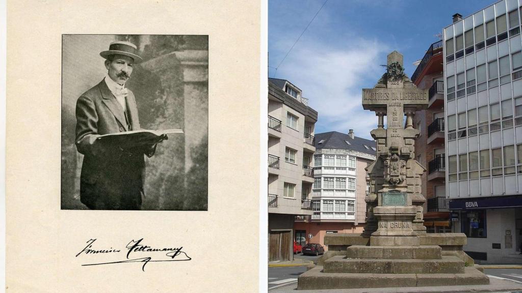 Francisco Tettamancy Gastón y la estatua Mártires de Carral