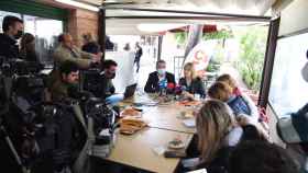 Esteban Paños y Carmen Picazo, este miércoles en Toledo durante una rueda de prensa.