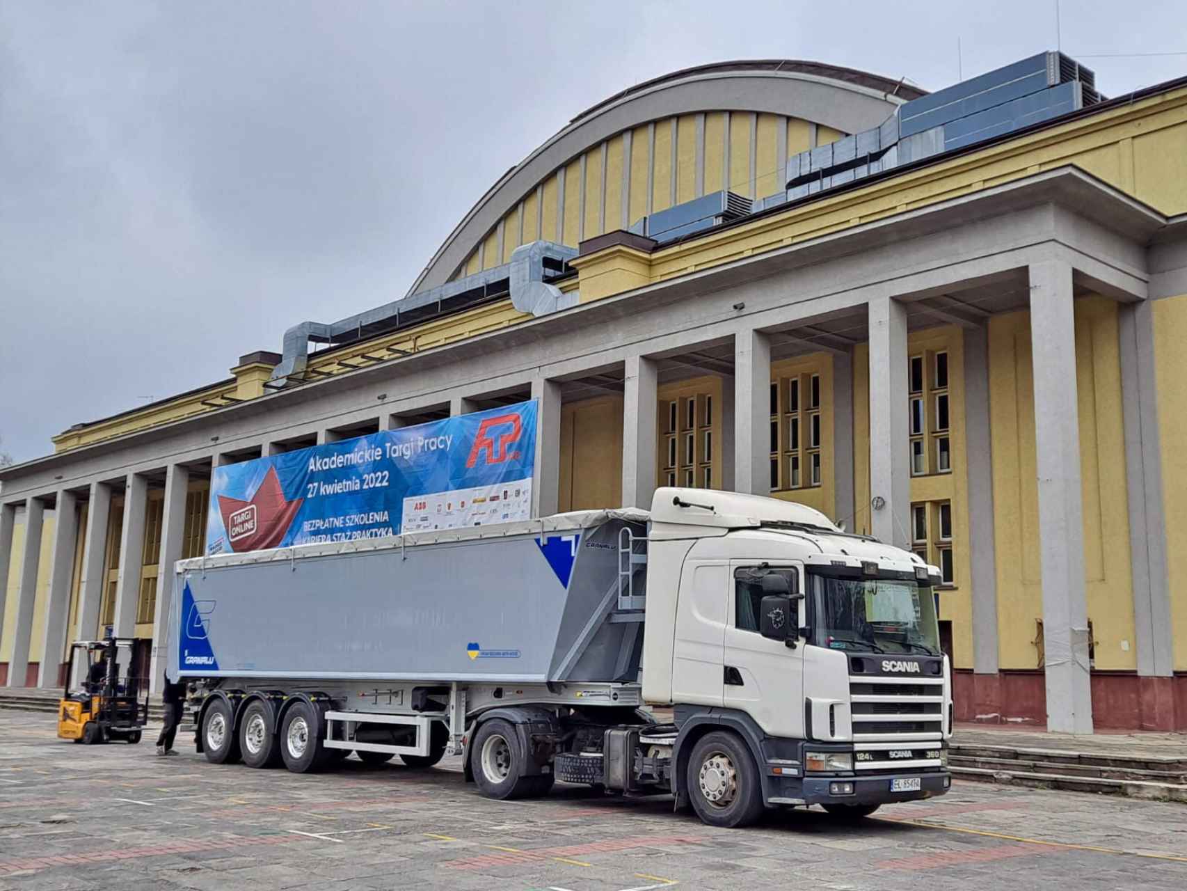 El camión de EFCL en Lodz