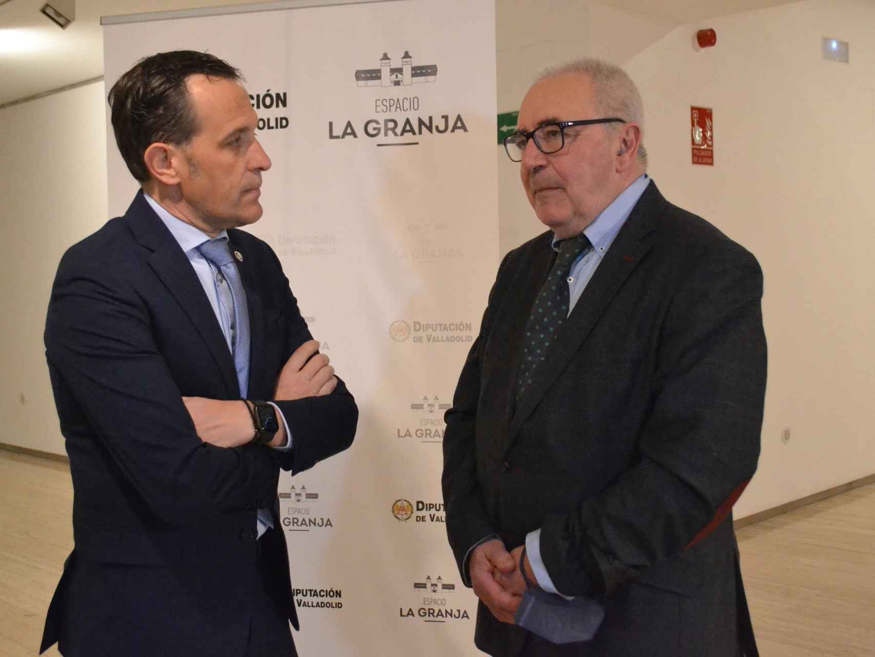 Conrado Íscar, presidente de la Diputación, junto a Rafael Jiménez Asensio
