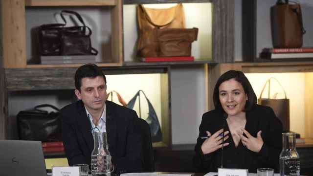 La presidenta de Adolfo Domínguez, Adriana Domínguez, y el director general, Antonio Puente.