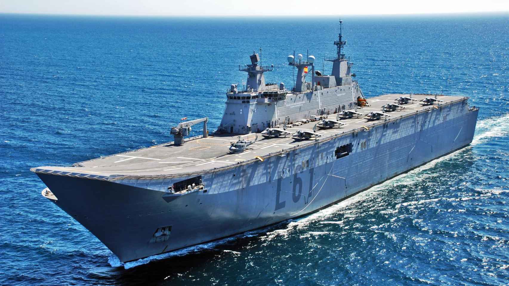 El buque de la Armada ‘Juan Carlos I’.