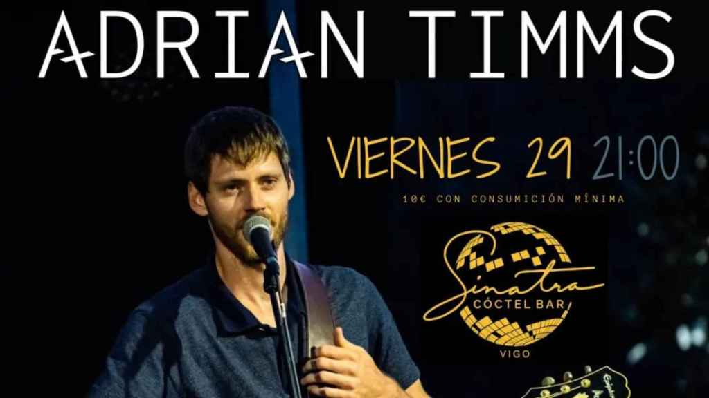 Adrian Timms celebra el aniversario de su primer disco en el Sinatra de Vigo