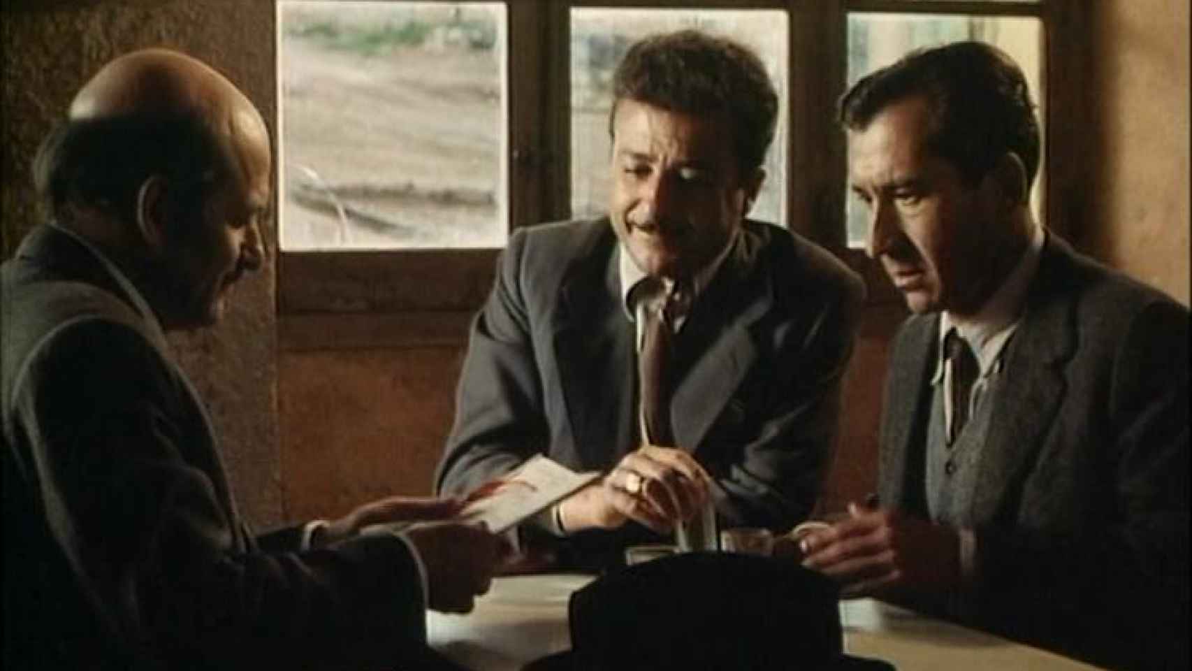 Agustín González, Juan Diego y José Sacristán en el filme
