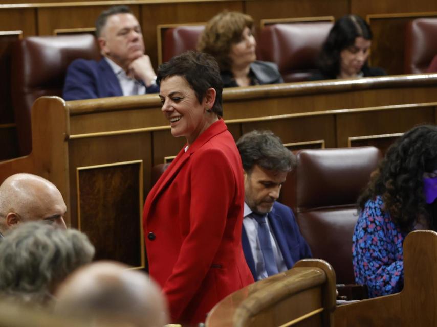 La portavoz de Bildu, Mertxe Aizpurua, en el pleno celebrado este jueves en el Congreso.