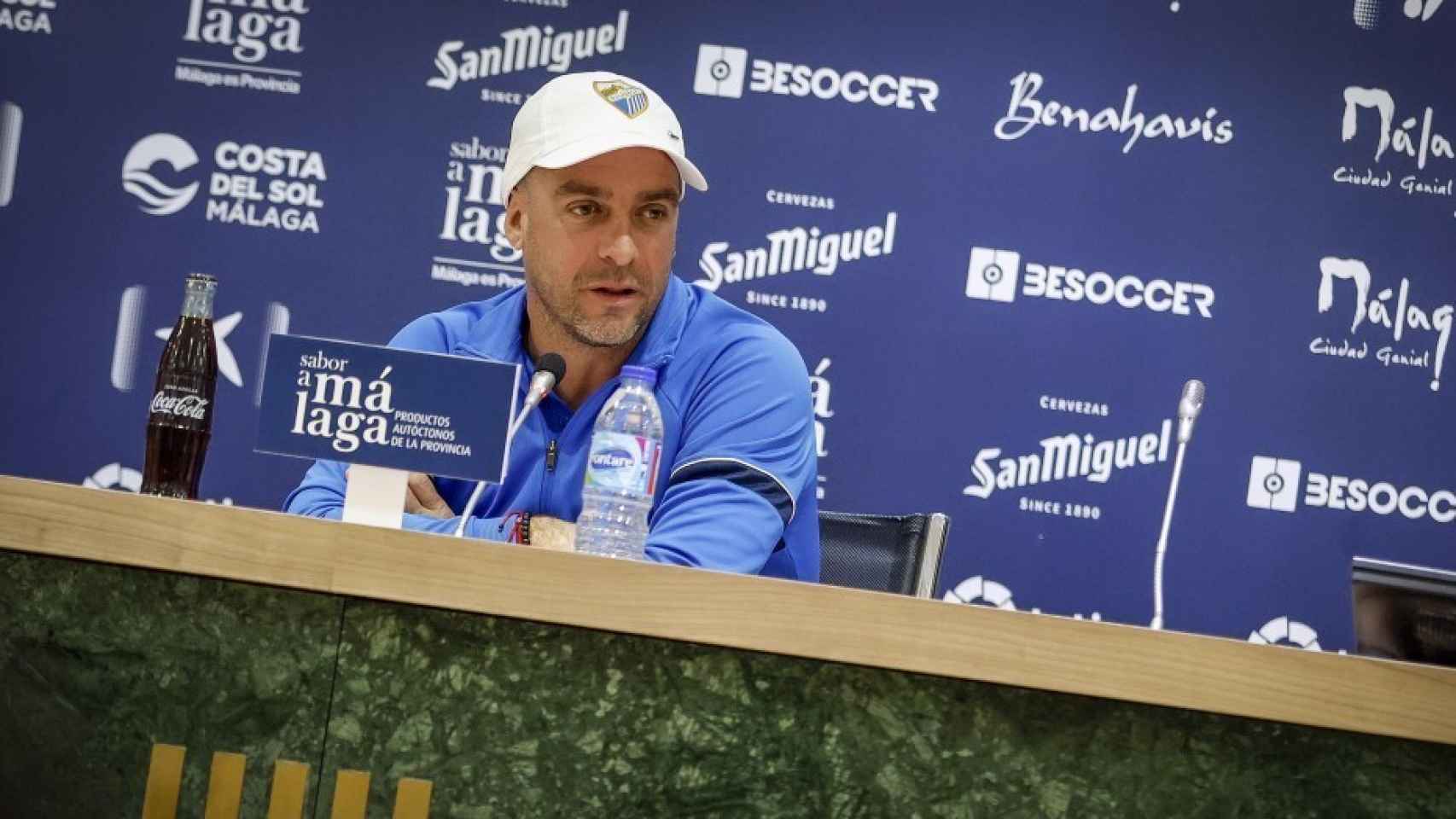 Pablo Guede, entrenador del Málaga.