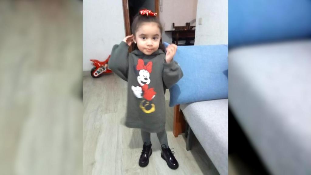 Anna, la niña de dos años llevada por su madre a Colombia huyendo de su padre.