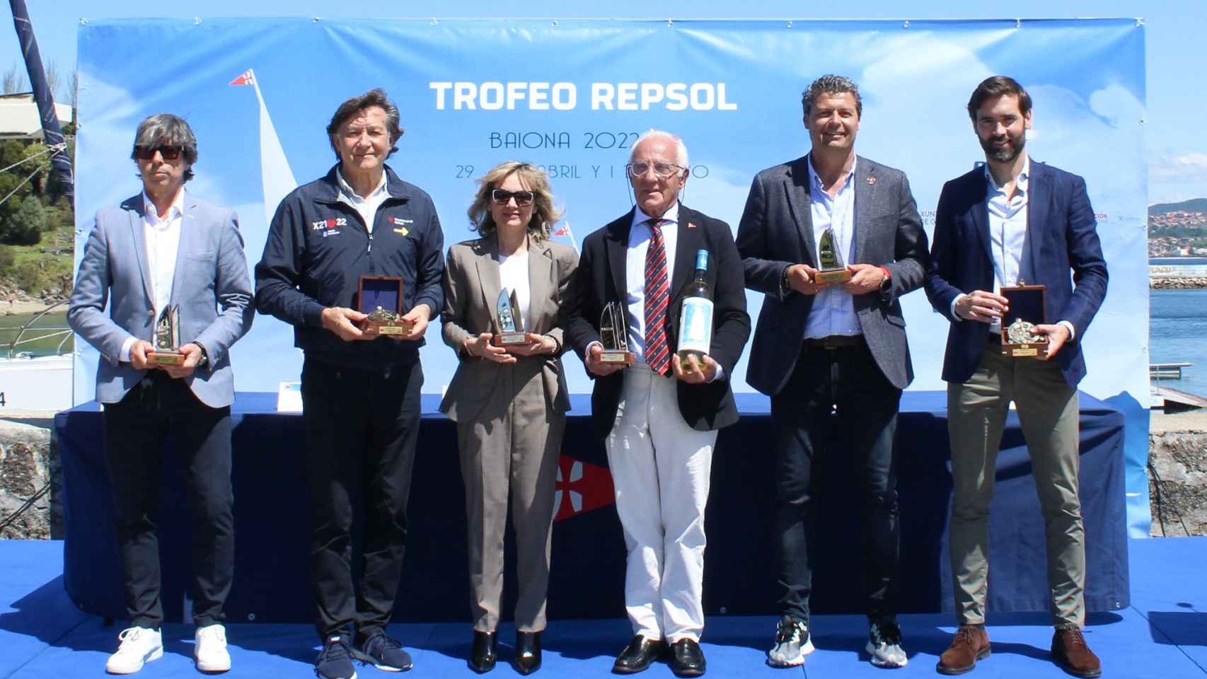 Presentación del Trofeo Repsol en el Club de Yates de Baiona.