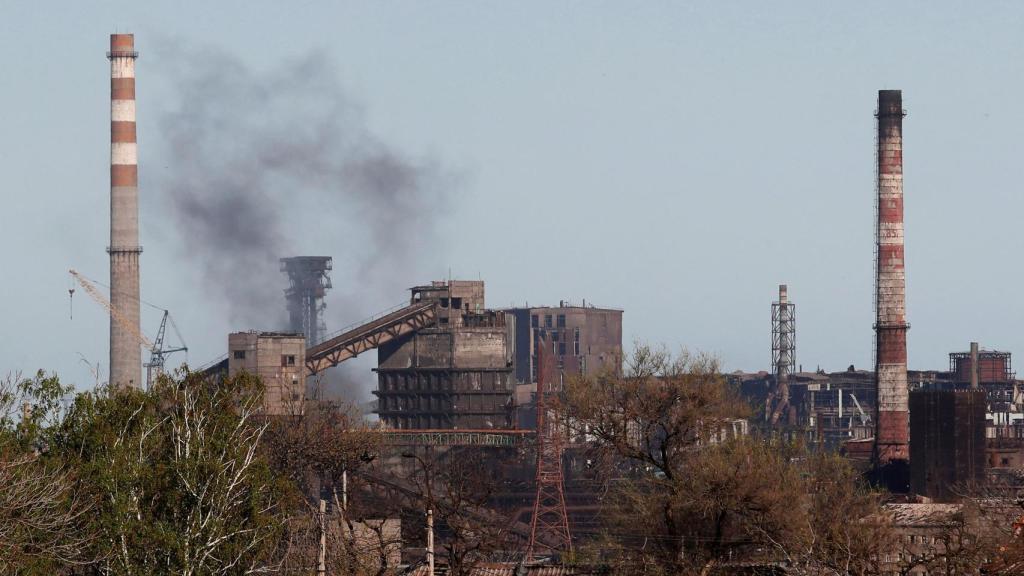 La planta metalúrgica de Azovstal, este jueves 28 de abril.