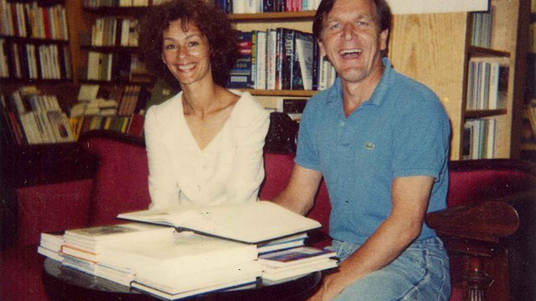 Hiltrud con Gerhard Schröder, en una foto de 1990.