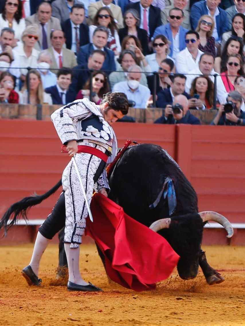 El torero Morante de la Puebla en Sevilla.