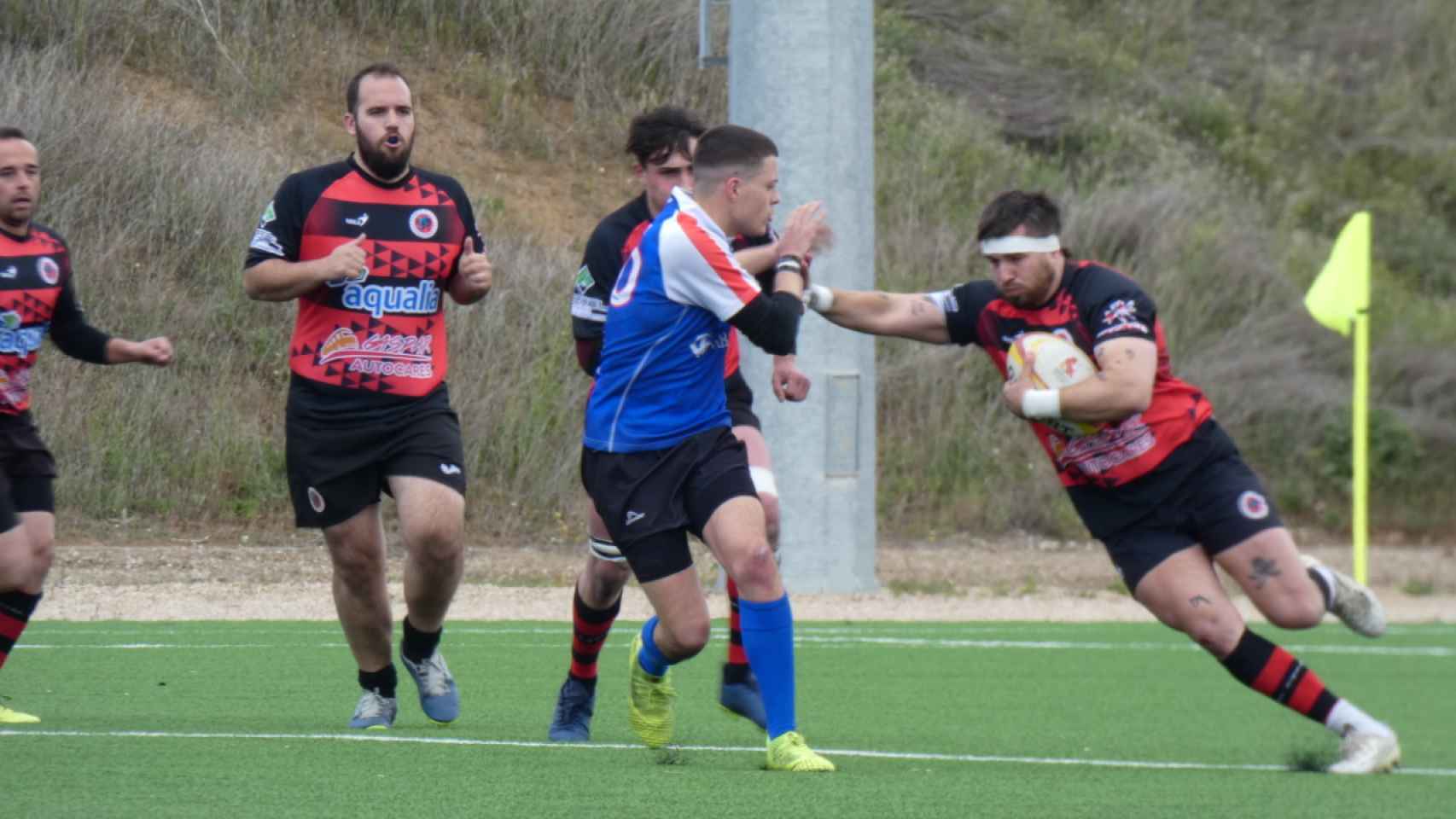 Salamanca Rugby, en el partido de ida contra Ferrol