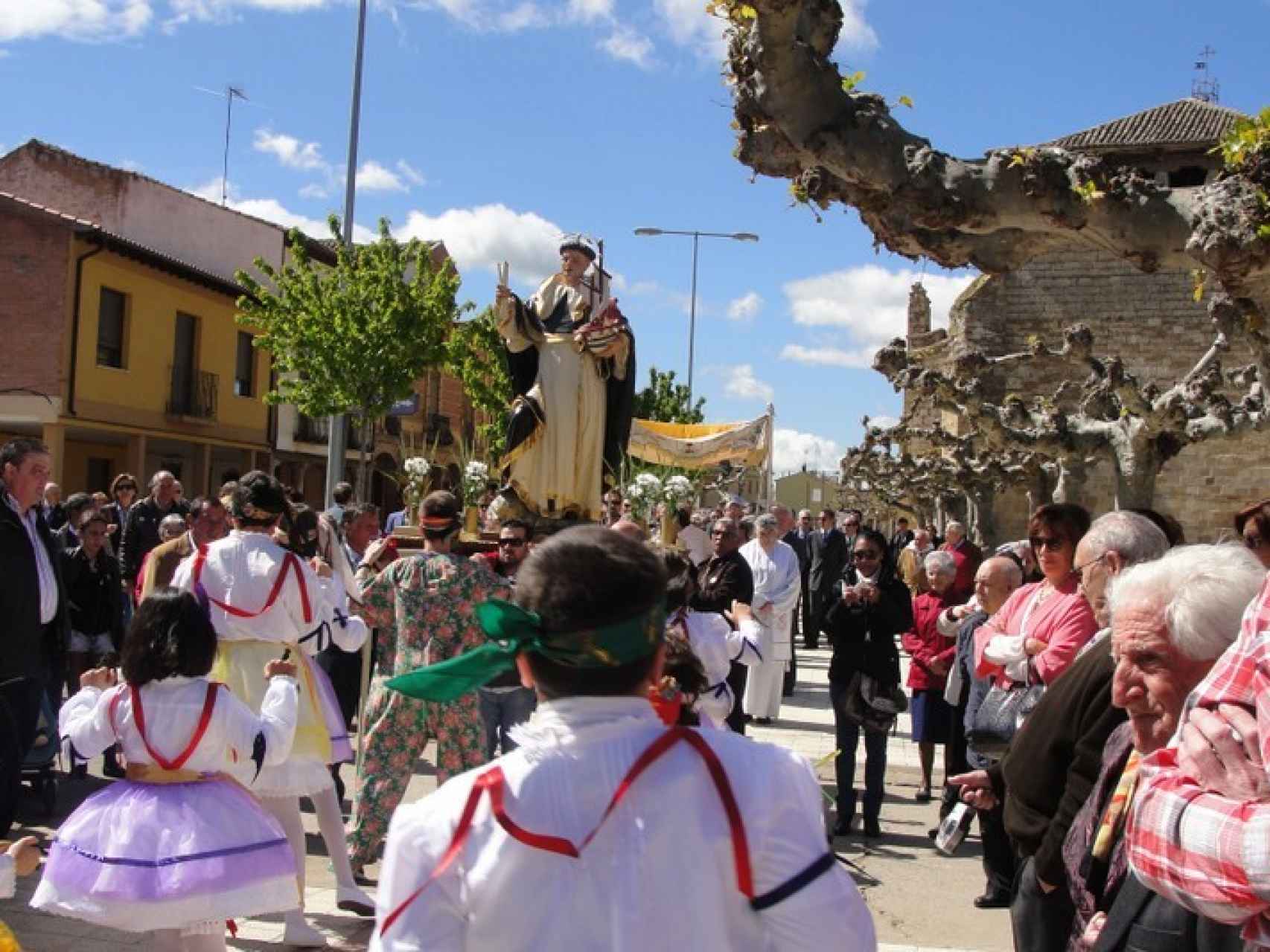 Imagen de archivo de la celebración de las Fiestas de San Telmo, en Frómista (Palencia).