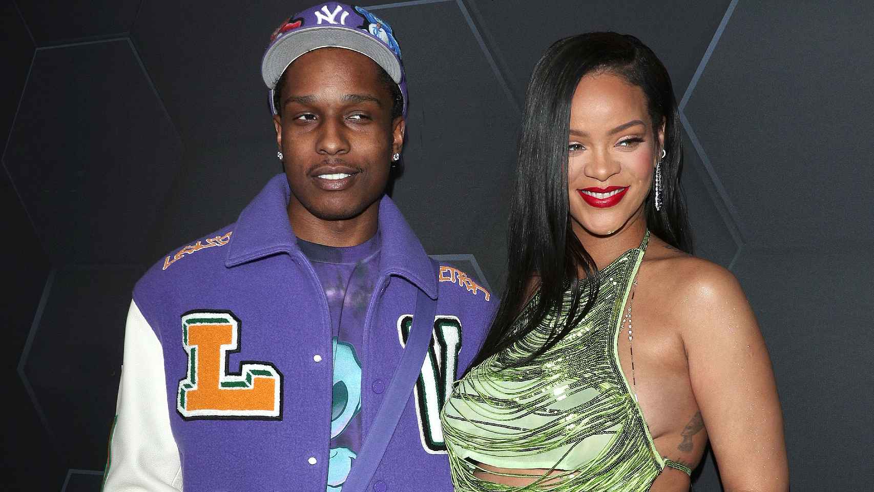 A$AP Rocky y Rihanna, el pasado 12 de febrero en un evento de Fendy en Los Ángeles.