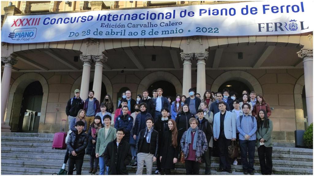 Participantes en el Concurso Internacional de Piano.