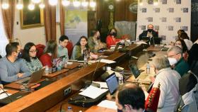 La reunión del Consello de Goberno de la USC.