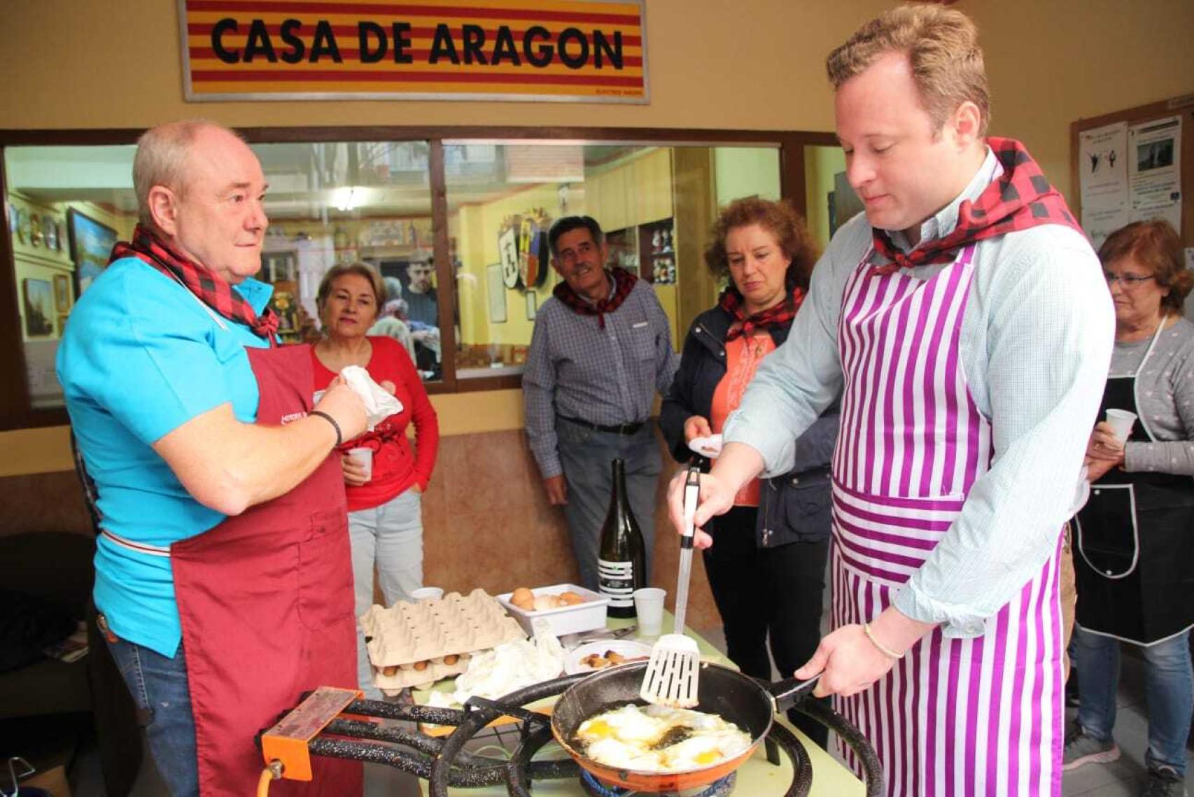 Vicente Casañ en la Casa de Aragón.