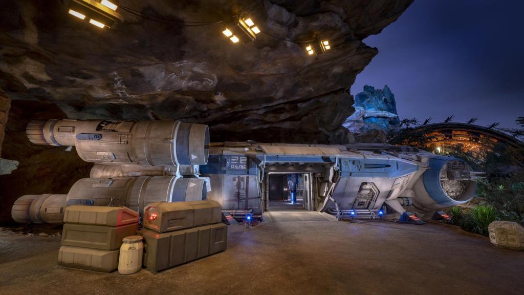 Un rincón de Batuu, el planeta que se recrea en Disney World.