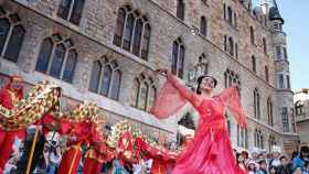 Foto de archivo de 2019, cuando el Instituto Confucio de la ULE celebró el día de los Alumnos y de los Amigos del Instituto Confucio con el desfile ‘Dragón y Danza del León’