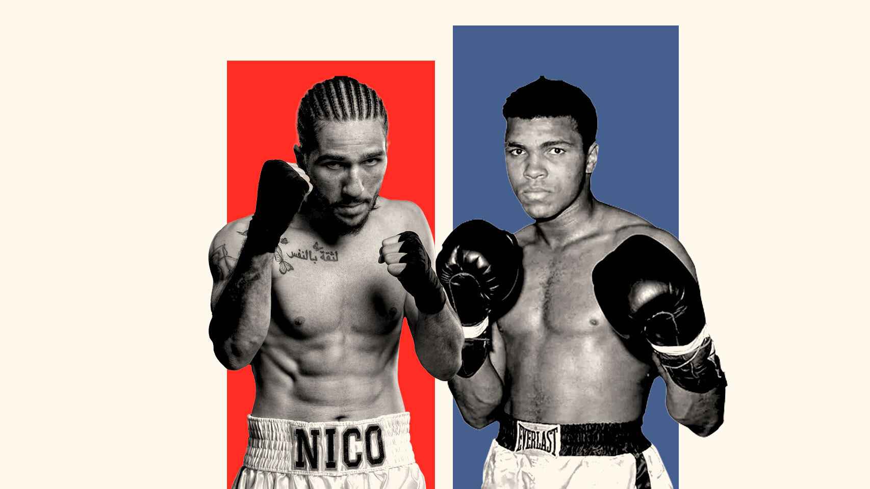 Nico Ali Walsh y Muhammad Ali