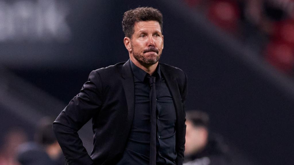 El 'Cholo' Simeone, en un partido del Atlético de Madrid de la temporada 2021/2022