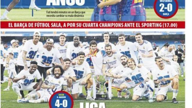 Portada Mundo Deportivo (01/05/22)