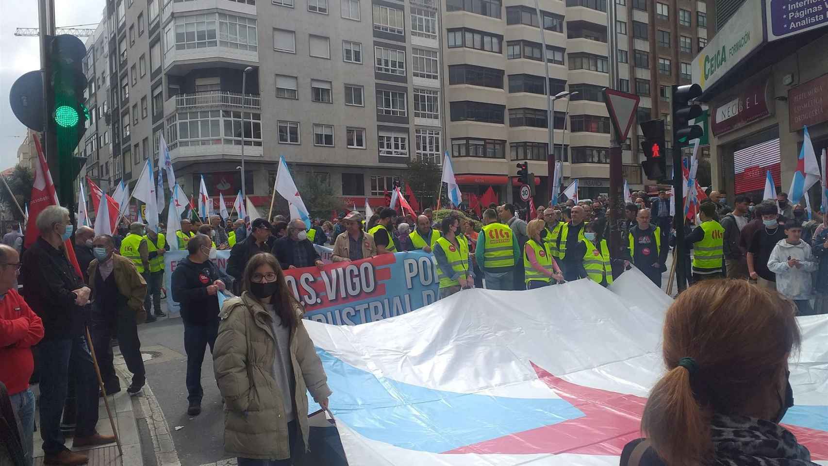 Manifestación de la CIG el 1 de mayo en Vigo.