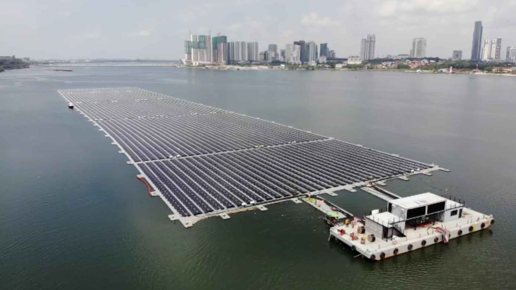 Proyecto de fotovoltaica flotante de la asiática Sunseap Group