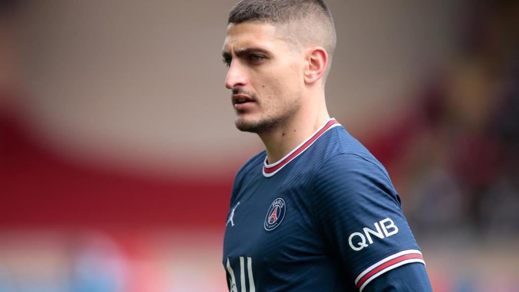 Marco Verratti, en un partido del PSG de la temporada 2021/2022