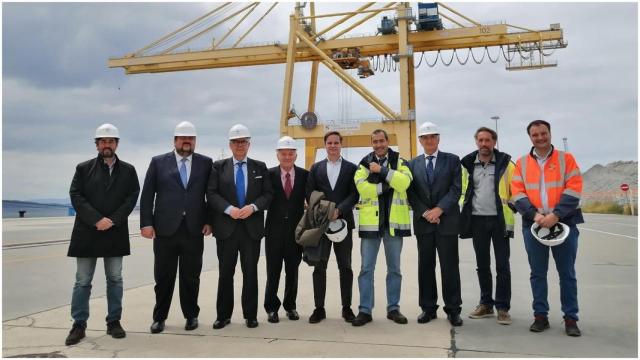 Visita de la patronal gallega al Puerto de Ferrol.