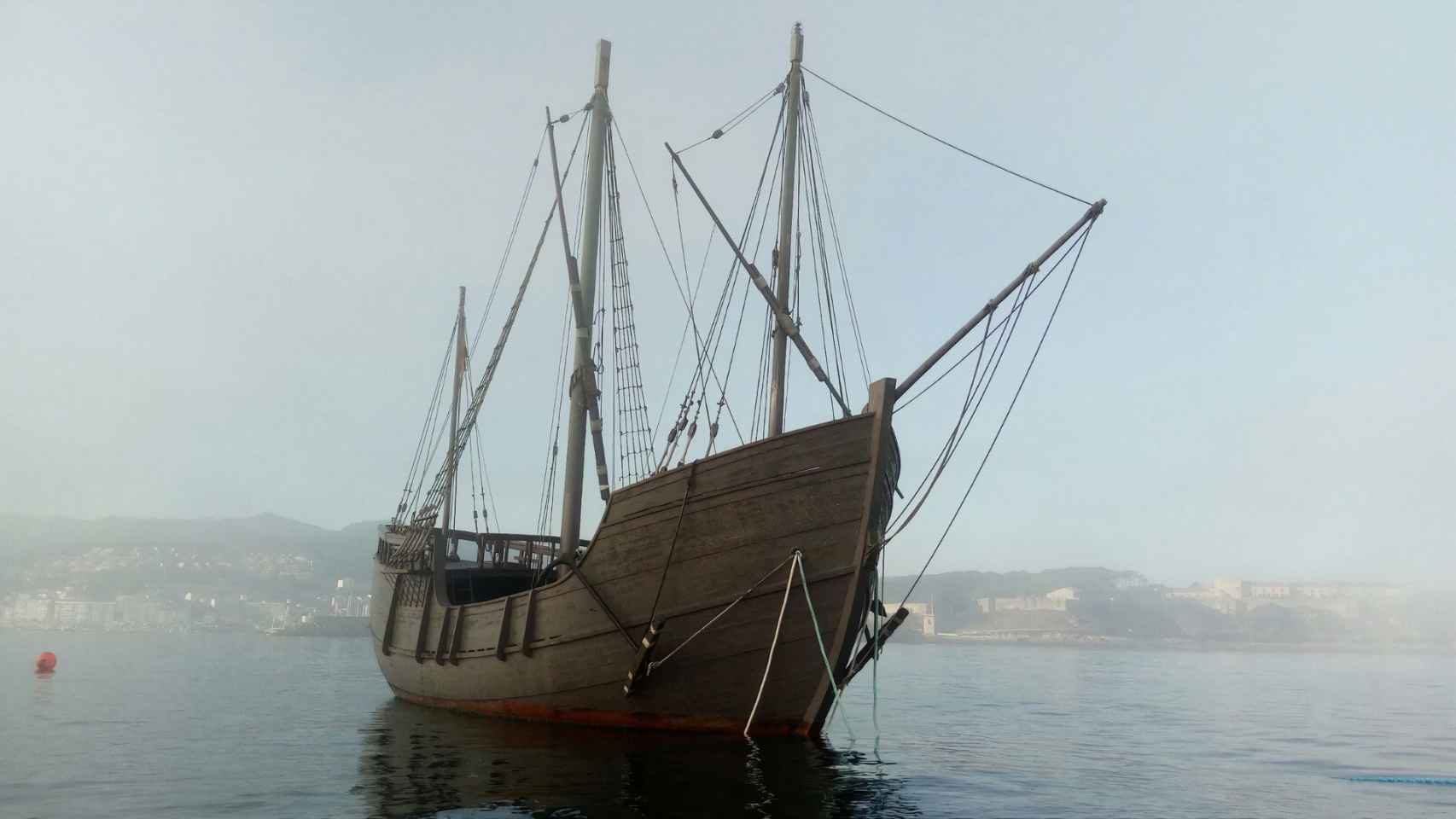 La réplica de la Carabela Pinta en Baiona.