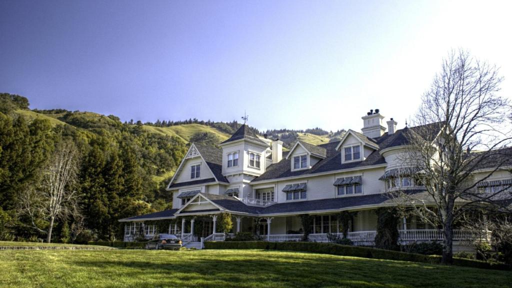 La casa principal del rancho Skywalker, propiedad de George Lucas.